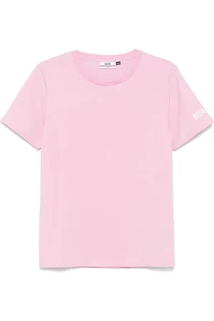 GCDS Homme, Tops, Rose, Taille: S Tee Rose & Violet pour femmes
