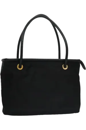 Céline Femme, Pre-owned, Noir, Taille: ONE Size Pre-owned Nylon cabas