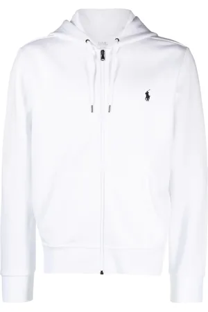 Ralph Lauren Homme, Sweatshirts et sweats à capuche, Blanc, Taille: XL SweaT-shirt à capuche zippé