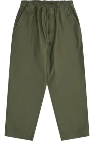 JUNYA WATANABE Homme, Pantalons, Vert, Taille: L Pantalon en drill de coton élastique
