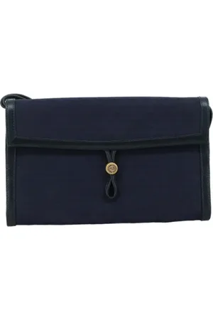 Gucci Femme, Pre-owned, Bleu, Taille: ONE Size Pre-owned Toile sacs-gucci