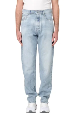 Brunello Cucinelli Homme, Jeans, Bleu, Taille: L Élégant Jean Jambe Droite Bleu