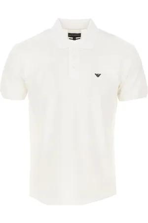 Emporio Armani Homme, Tops, Blanc, Taille: XL Polo Slim Fit Blanc