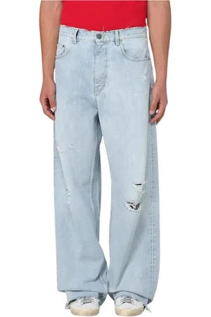 Golden Goose Homme, Jeans, Bleu, Taille: W31 Vintage Distressed Jeans