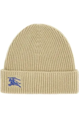Burberry Homme, Accessoires, , Taille: ONE Size Bonnet Beanie en Cachemire avec Broderie Pegaso