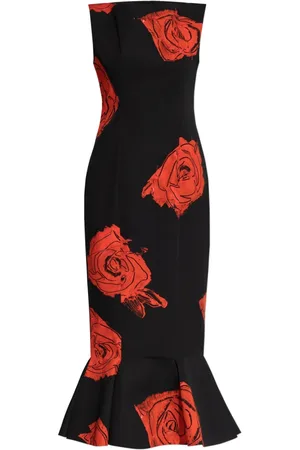 Marni Femme, Robes, Noir, Taille: 38 FR Robe à imprimé floral