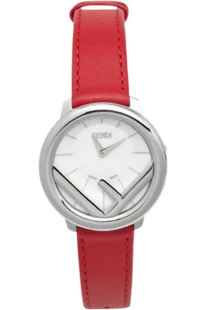 Fendi Femme, Pre-owned, Rouge, Taille: ONE Size Pre-owned Acier inoxydable montres