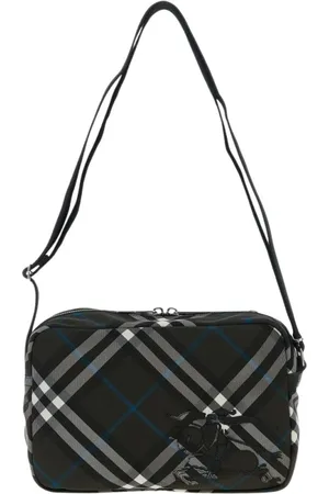 Burberry Homme, Sacs, Noir, Taille: ONE Size Sac bandoulière à motif à carreaux