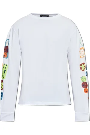 Dsquared2 Homme, Tops, Blanc, Taille: L T-shirt à manches longues Summer Lovers