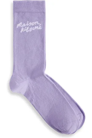 Maison Kitsuné Homme, Sous-vêtements, Violet, Taille: M Chaussettes élégantes à l