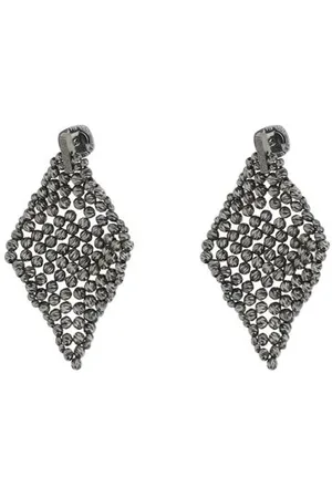 Brunello Cucinelli Femme, Accessoires, Gris, Taille: ONE Size Boucles d