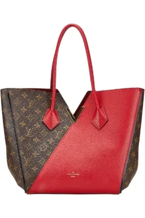 LOUIS VUITTON Femme, Pre-owned, Rouge, Taille: ONE Size Pre-owned Toile cabas