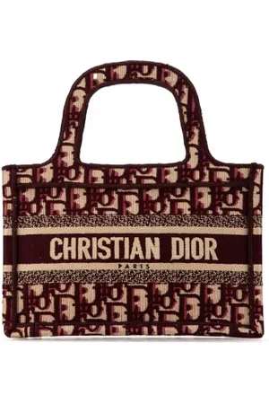 Dior Femme, Pre-owned, Rouge, Taille: ONE Size Pre-owned Toile sacs-main