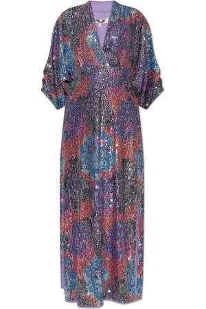 Diane von Furstenberg Femme, Robes, Multicolore, Taille: 36 FR Robe à sequins