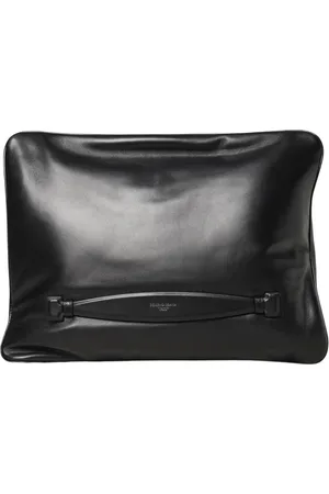 Dolce & Gabbana Homme, Sacs, Noir, Taille: ONE Size Pochette Minimaliste en Cuir