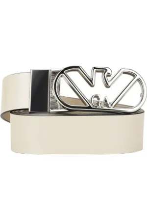 Giorgio Armani Femme, Accessoires, Blanc, Taille: 90 CM Cuir Bovin Doublure 100% SEO