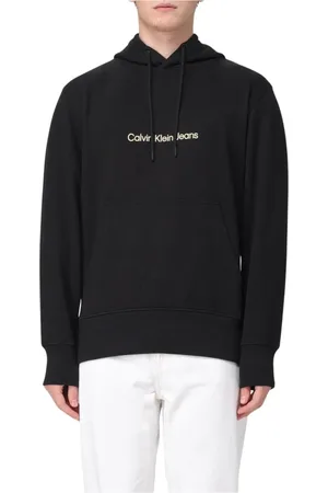 Calvin Klein Homme, Sweatshirts et sweats à capuche, Noir, Taille: L Sweat à Capuche Moderne Noir