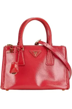 Prada Femme, Pre-owned, Rouge, Taille: ONE Size Pre-owned Cuir sacs-main
