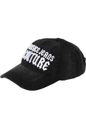VERSACE Homme, Accessoires, Noir, Taille: ONE Size Casquette de baseball noire avec style