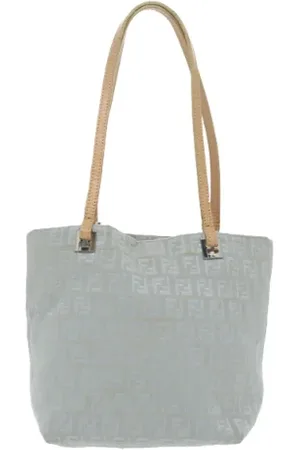 Fendi Femme, Pre-owned, Bleu, Taille: ONE Size Pre-owned Toile sacs-fendi