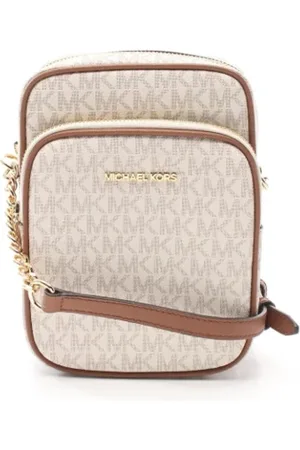 Michael Kors Femme, Pre-owned, Blanc, Taille: ONE Size Pre-owned Toile sacs-ports-paule