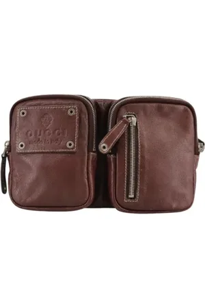 Gucci Homme, Pre-owned, Brun, Taille: ONE Size Pre-owned Cuir sacs-gucci