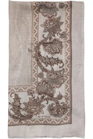 Etro Homme, Accessoires, , Taille: ONE Size Écharpe en Cachemire à Motif Floral