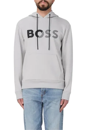 HUGO BOSS Homme, Sweatshirts et sweats à capuche, Blanc, Taille: M Sweat à Capuche Charbon
