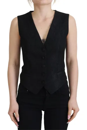 Dolce & Gabbana Femme, Vestes, Noir, Taille: 36 FR Vestes