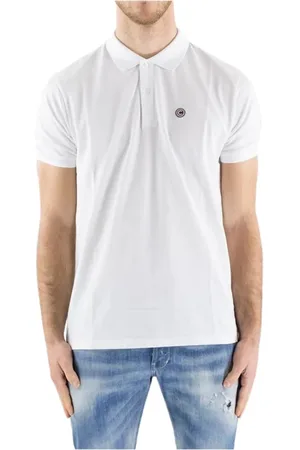 Colmar Homme, Tops, Blanc, Taille: 2XL T-shirt en coton à manches courtes blanc