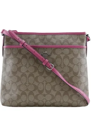 Coach Femme, Pre-owned, Brun, Taille: ONE Size Pre-owned Toile sacs-bandouliere