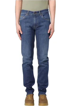FAY Homme, Jeans, Bleu, Taille: W33 Stone-Washed Straight Leg Jeans