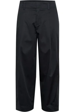 Part Two Femme, Pantalons, Noir, Taille: 34 FR Pantalon en coton noir moderne