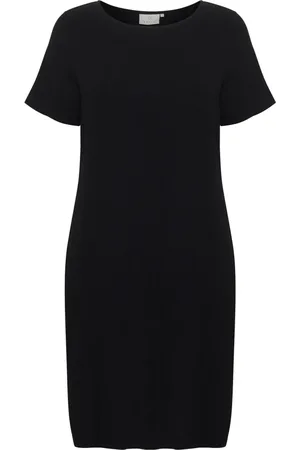 Kaffe Femme, Robes, Noir, Taille: 44 FR Robe Noire Simple avec Poches
