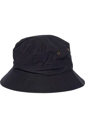 Barbour Homme, Accessoires, Bleu, Taille: L Chapeau Seau en Coton Ciré