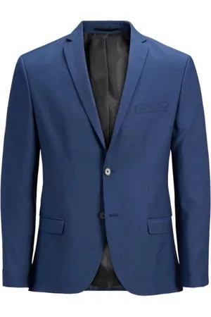 JACK & JONES Homme, Vestes, Bleu, Taille: S Slim Fit Blazer Medieval
