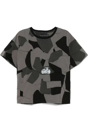 Who Decides War Homme, Tops, Multicolore, Taille: S T-shirt à Col Rond et Imprimé Graphique