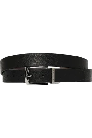 Michael Kors Homme, Accessoires, Noir, Taille: ONE Size Ceinture en Cuir Réversible Classique