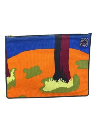 Loewe Femme, Pre-owned, Multicolore, Taille: ONE Size Pre-owned Coton pochettes-minaudieres