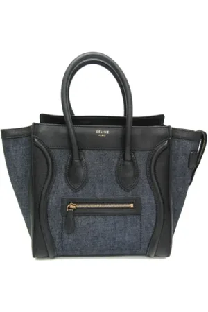 Céline Femme, Pre-owned, Bleu, Taille: ONE Size Pre-owned Denim sacs-celine