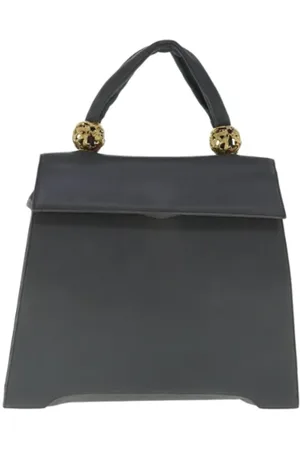 Salvatore Ferragamo Femme, Pre-owned, Gris, Taille: ONE Size Pre-owned Cuir sacs-main