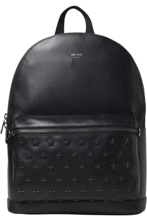 Jimmy Choo Homme, Sacs, Noir, Taille: ONE Size Sac à Dos en Cuir Premium Étoilé