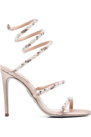 RENE CAOVILLA Femme, Chaussures, Rose, Taille: 36 EU Talons Aiguilles Roses en Cristal