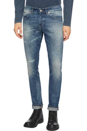 Dondup Homme, Jeans, Bleu, Taille: W34 Jean Slim-Fit Moderne