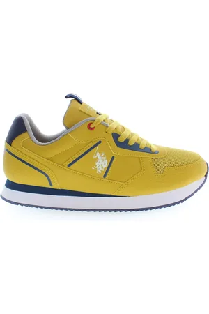 U.S. Polo Assn. Homme, Chaussures, Jaune, Taille: 44 EU Baskets de Sport Jaunes
