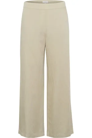 Part Two Femme, Pantalons, , Taille: 44 FR Poivre Blanc Pantalons Jambes Larges