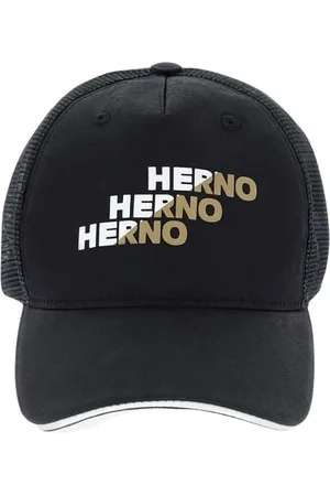 HERNO Homme, Accessoires, Noir, Taille: S Casquette de Baseball Noire Élégante