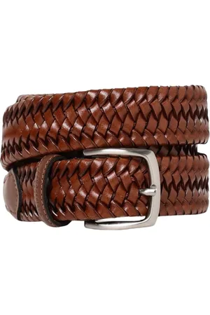BROOKSFIELD Homme, Accessoires, Brun, Taille: 100 CM Ceinture en Cuir Tressé Marron