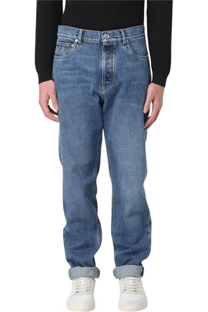 Brunello Cucinelli Homme, Jeans, Bleu, Taille: M Jeans Droits Élégants Bleus