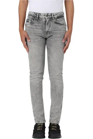 VERSACE Homme, Jeans, Gris, Taille: W32 Jeans Slim Fit Gris Élégants